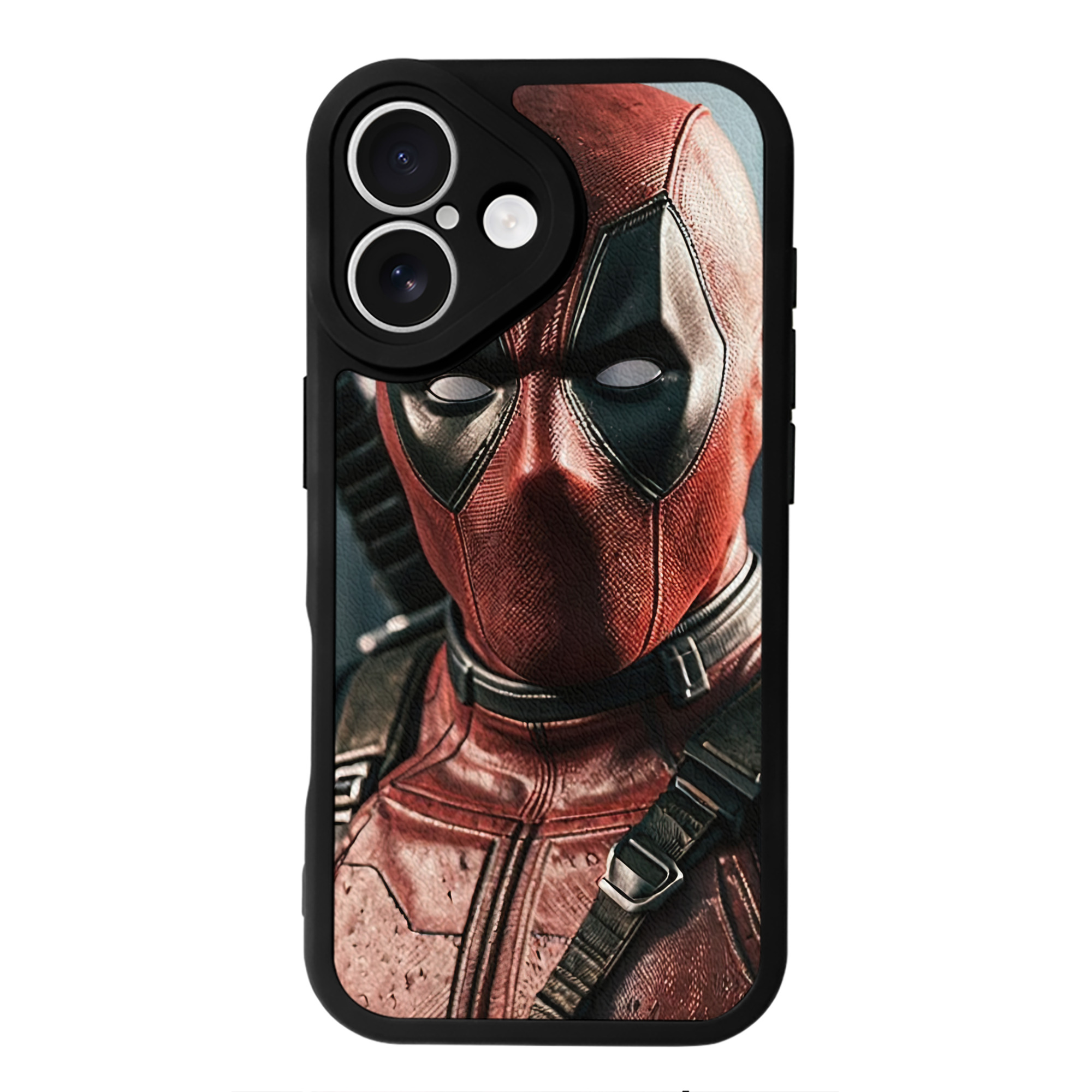 （画像用） Deadpool デッドプール 【iPhone 16シリーズ対応】シリコンスマホケース（レザー調） 材質：シリコン
